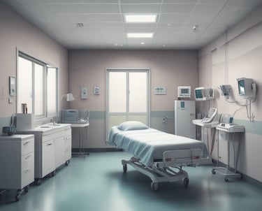 A diverse group of healthcare and IT professionals collaborating in a bright office space.