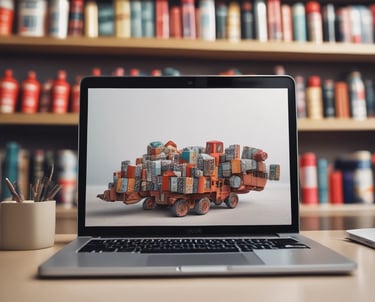 Cozy, inviting photo of the rilexe store team curating products with warm lighting and a golden logo backdrop.