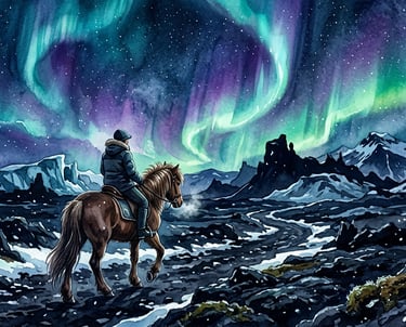 Islanda: Galoppare sotto l'Aurora BorealeIl cavallo islandese è una razza a parte: piccolo, resisten