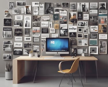 A professional team collaborating over real estate project plans in a modern office.