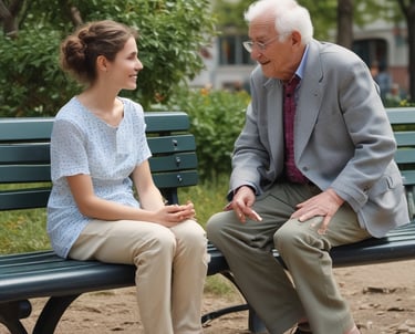 A caring person using a tablet to manage daily caregiving tasks.