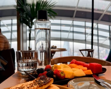 Brunch at the Darwin Brasserie in Sky Garden London, UK