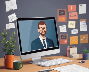 A dashboard showing AI-powered lead tracking and analytics.
