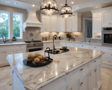 A sleek, modern kitchen remodel showcasing luxury finishes and clean design.