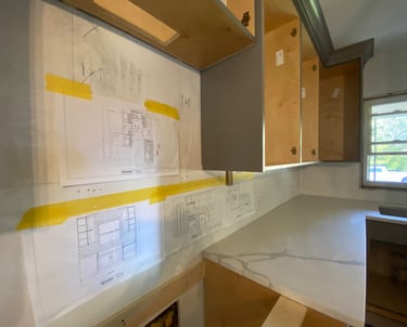 Architectural floor plan and 3D design for home basement kitchen  bathroom remodeling project