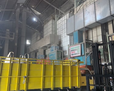 Export packaging support for rice husk products