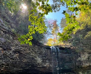 Chattanooga waterfall healthy outdoors