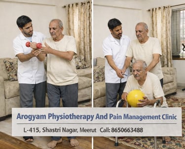 Home visit physiotherapy for stroke patient in Meerut   
