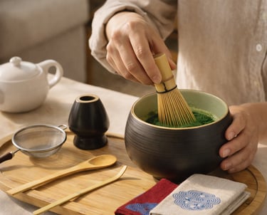 Mas que un té matcha un momento de calma
