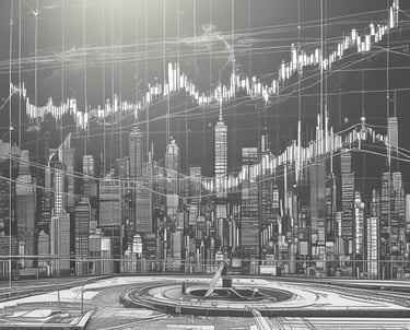 Photo of a confident trader analyzing global market charts on multiple screens.