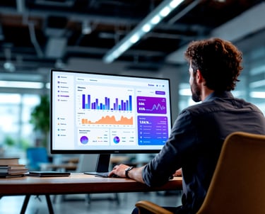 Digital marketing team working on performance marketing strategies