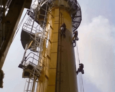 Inspección en torres de destilación