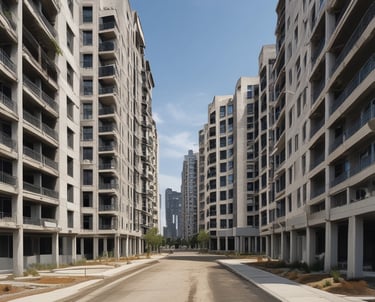 Detailed architectural model of a new urban development project under planning.