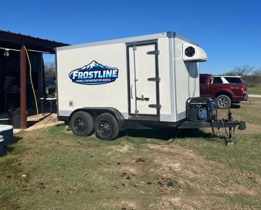 Refrigerated trailer rental Los Angeles with emergency refrigeration services ne
