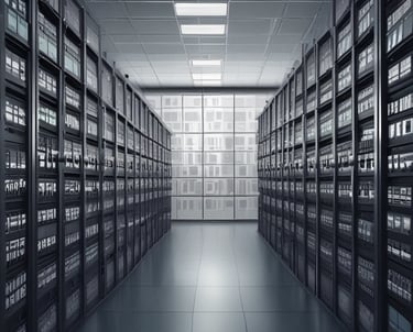 A consultant explaining data governance strategies to attentive business leaders around a conference table.