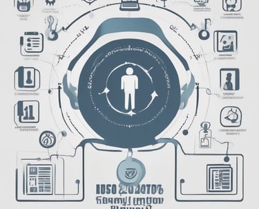 A focused team reviewing data protection policies in a modern office.