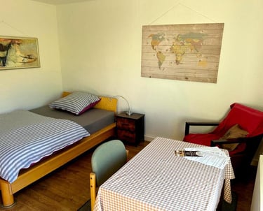 Ruhiges Gartenzimmer in Reutlingen zur kurzen Übernachtung