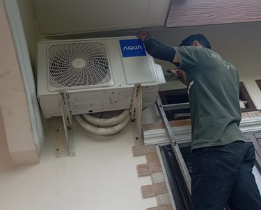Layanan service AC Lestari Teknik berlokasi di Cibinong, Bogor