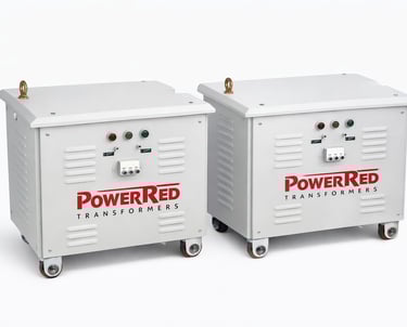 Step down transformer manufactured by Power Red Transformers for industrial use