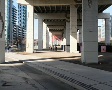 The Bentway, location of the Toronto Fan Fest.