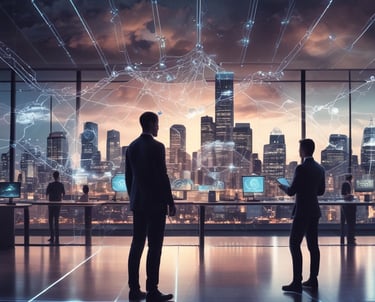 Close-up of a digital lock overlaying a network grid symbolizing cybersecurity.