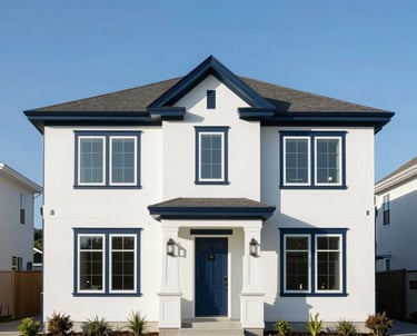 Modern suburban home representing home buying and closing costs