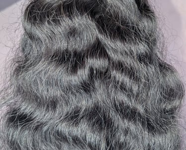 Natural Indian wavy human hair bundles for salon and retail use