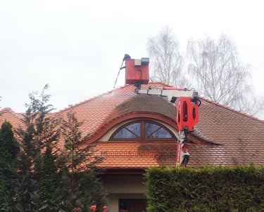 ciśnieniowe mycie dachu