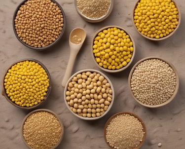 A group of farmers discussing sustainable farming techniques in a field.