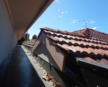 Structural roof repairs conducted ion Perth property.