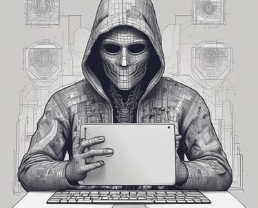 a man in a hoodie with a laptop computer