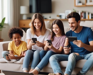 A vibrant cityscape at dusk with glowing network lines symbolizing urban connectivity.