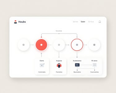 Image of a smartphone displaying a minimalist, user-friendly mobile app with vibrant colors and smooth animations.