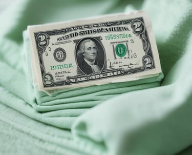 A clean stack of freshly laundered towels ready for delivery.