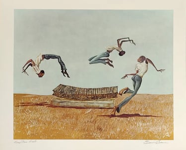 Gallery of Lovely Things: Ernie Barnes painted Head Over Heels