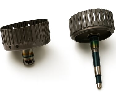 Toyota Mercedes-Benz torque converter close-up, OEM part on clean white background