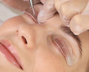 Risultato post trattamento laminazione ciglia con sguardo più definito