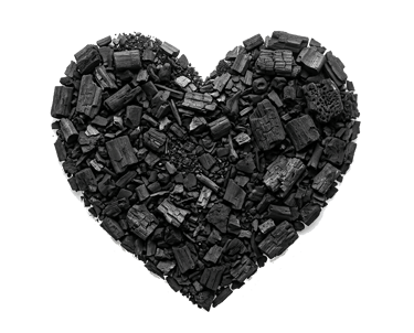 Biochar heart