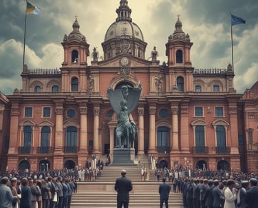 A confident lawyer reviewing criminal case files in a modern office.
