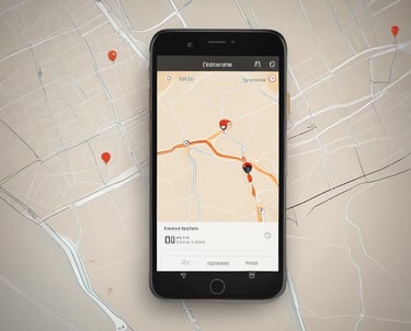 A smartphone screen showing the Araline Logistics parcel tracking interface with live location updates.