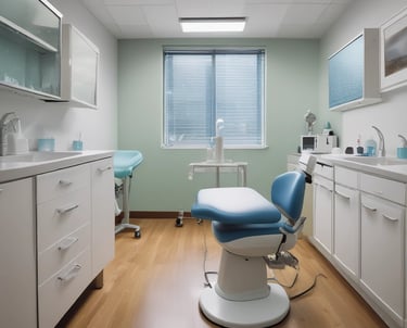 Close-up of a spotless glass surface with soft green reflections.