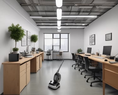 Matte green toned abstract pattern symbolizing cleanliness and order.