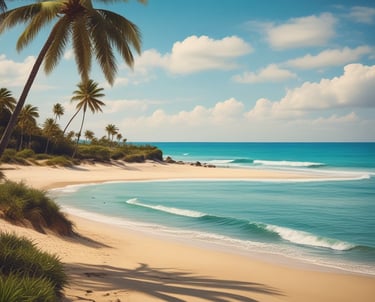 Close-up of a minimalist abstract print in soft pastel tones ready to download and print.