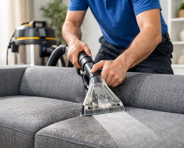 Sofa cleaning vacuuming