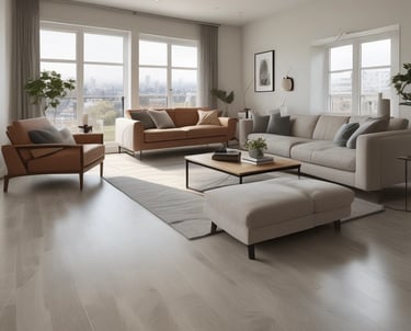 Craftsman carefully assembling a sleek fireplace frame.