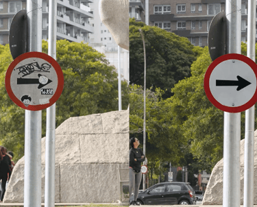Nettoyage des panneaux de signalisation Douai