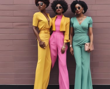 Close-up of female hands selecting fabric samples in vibrant and soft tones from a fashion studio.