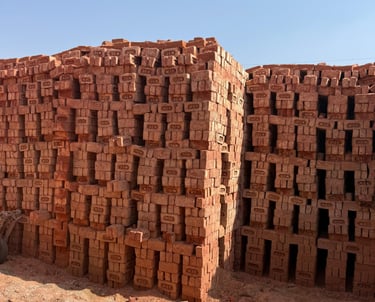 Ready Red Bricks Stock
