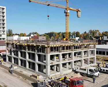 A modern beachfront resort in the Canary Islands bathed in warm sunset light.