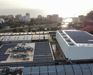 fotovoltaica industrial en techos centro comercial